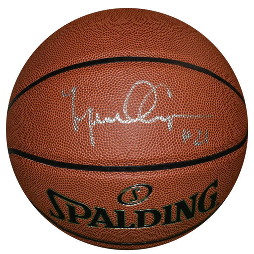 Michael Cooper Signed Spalding NBA Pro Tack Indoor/Outdoor Basketball (JSA) - RSA