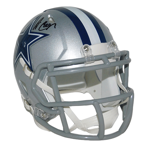Amari Cooper Autographed Dallas Cowboys Speed Mini Helmet (JSA) - RSA