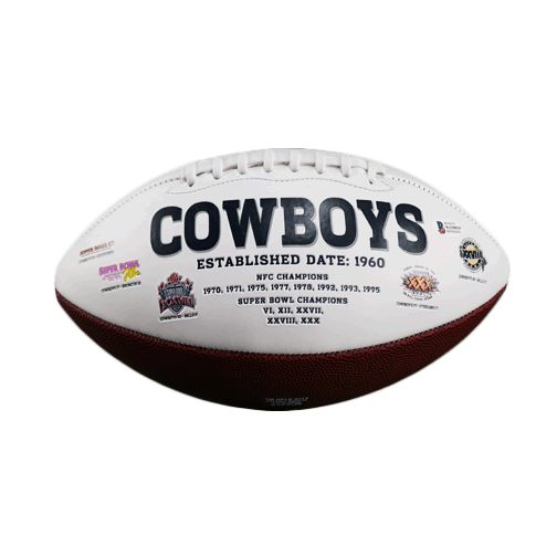 Amari Cooper Signed Dallas Cowboys Logo Football (JSA) - RSA