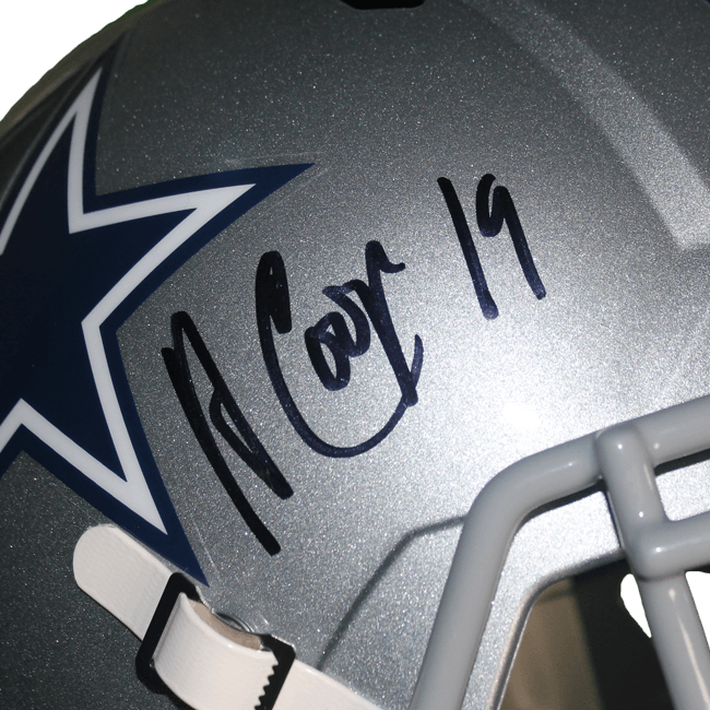 Amari Cooper Autographed Dallas Cowboys Full Size Speed Replica Helmet (JSA) - RSA