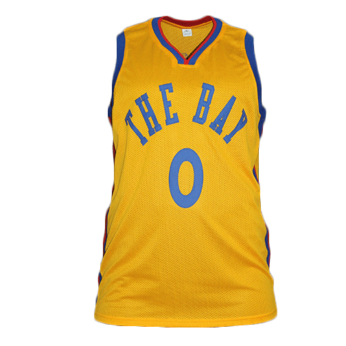 DeMarcus Cousins Autographed "The Bay" Basketball Jersey Yellow (JSA) - RSA