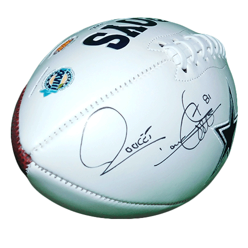 Rocket Ismail Autographed Cowboys Logo Football (JSA) - RSA