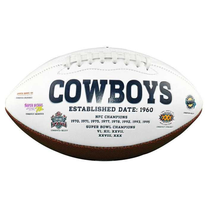Jay Novacek Signed Dallas Cowboys Official NFL Team Logo Football (JSA) - RSA