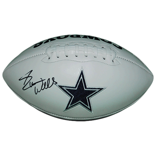 Everson Walls Autographed Dallas Cowboys Logo Football (JSA) - RSA