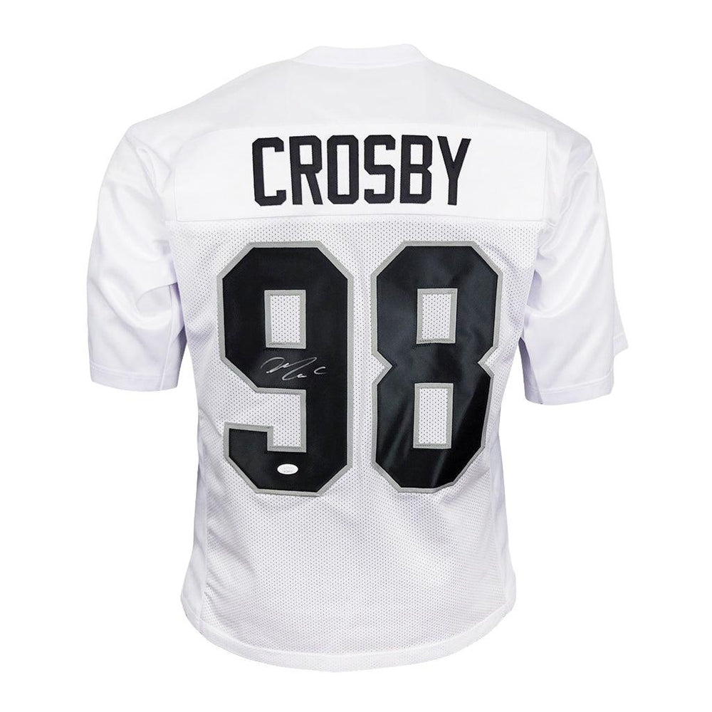 Maxx Crosby Signed Las Vegas White Football Jersey (JSA) - RSA