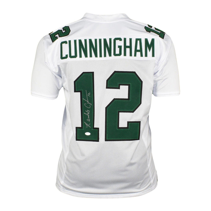 Randall Cunningham Signed Pro-Edition White Football Jersey (JSA) - RSA
