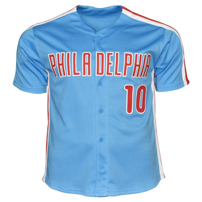 Darren Daulton Signed Philadelphia Light Blue Baseball Jersey (JSA) - RSA