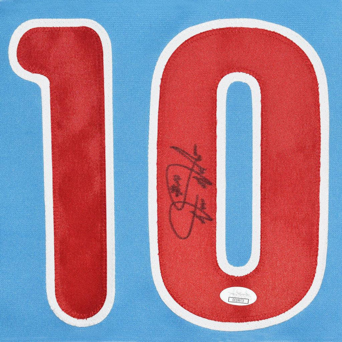 Darren Daulton Signed Philadelphia Light Blue Baseball Jersey (JSA) - RSA