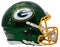 Davante Adams Autographed Packers Full Size Football Flash Speed Replica Helmet  (Beckett) - RSA
