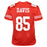 Vernon Davis Signed San Francisco Red Football Jersey (Beckett) - RSA