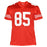 Vernon Davis Signed San Francisco Red Football Jersey (Beckett) - RSA