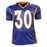 Terrell Davis Signed SB Champs Inscription Denver Pro Blue Football Jersey (JSA) - RSA