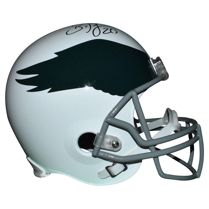 Brian Dawkins Signed Philadelphia Eagles Full-Size Replica White Throwback Football Helmet (JSA) - RSA