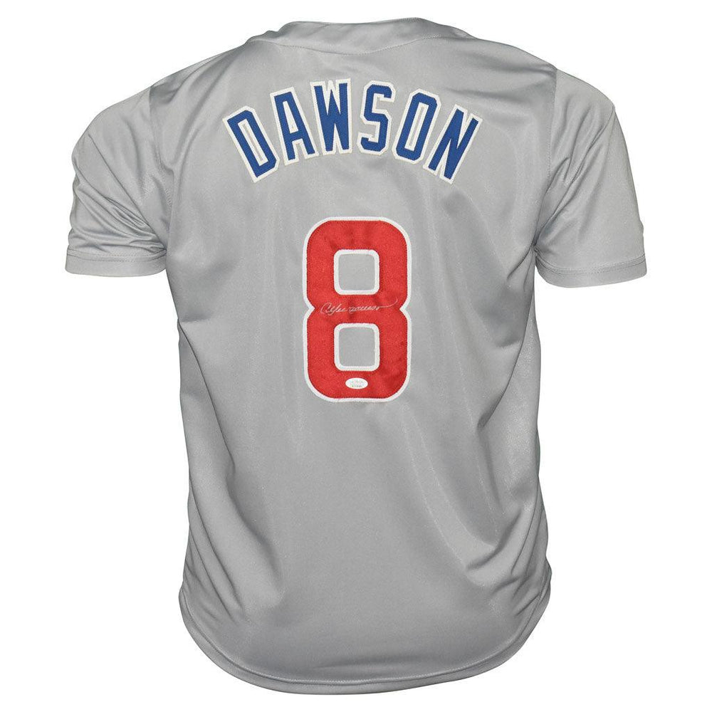 Andre Dawson Signed Chicago Grey Baseball Jersey (JSA) - RSA