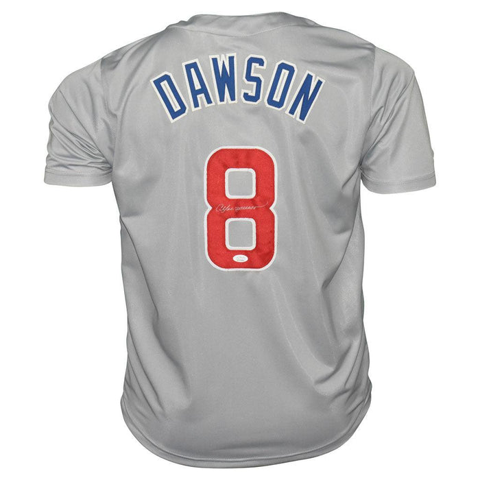 Andre Dawson Signed Chicago Grey Baseball Jersey (JSA) - RSA
