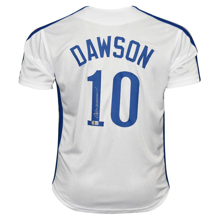 Andre Dawson Signed Montreal White Baseball Jersey (Beckett)