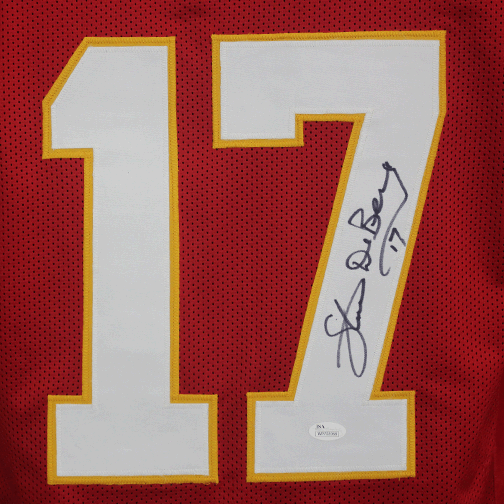Steve DeBerg Kansas City Chiefs Autographed Football Jersey Red (JSA) - RSA