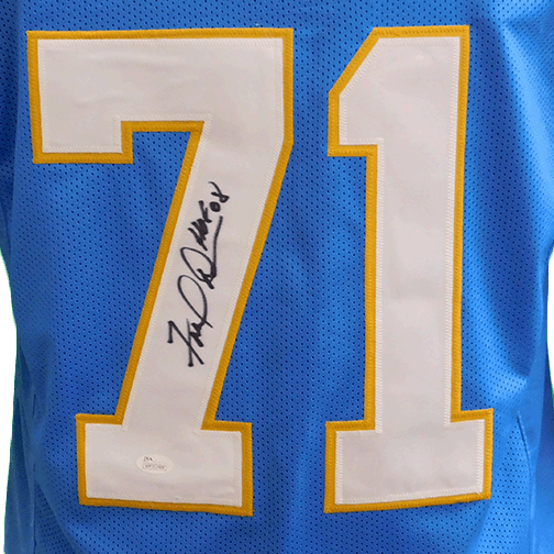 Fred Dean Chargers Autographed Football Jersey Powder Blue (JSA) HOF Inscription Included - RSA