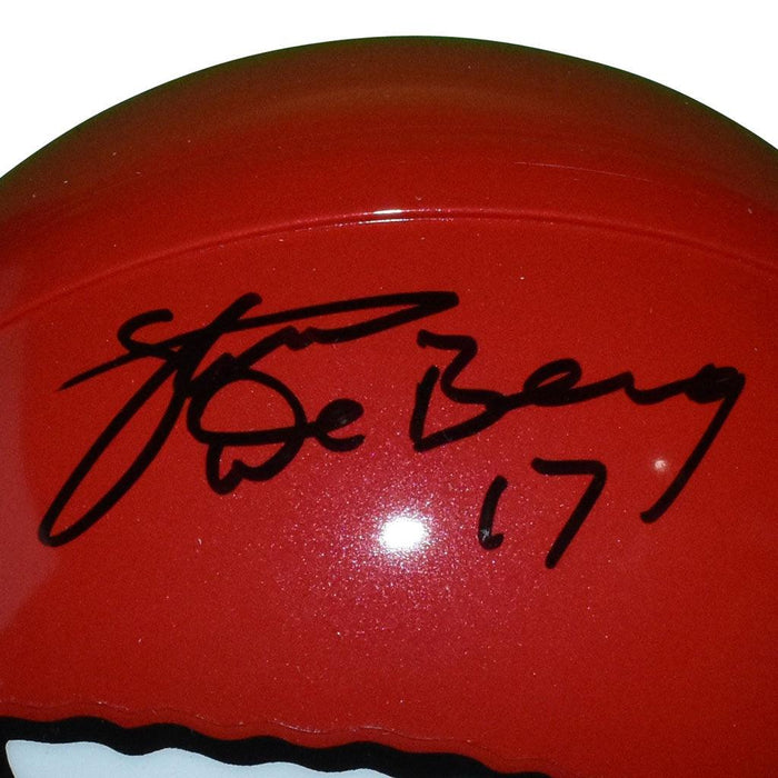 Steve DeBerg Signed Kansas City Chiefs Mini Replica Red Football Helmet (JSA) - RSA