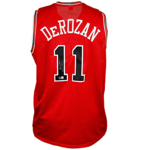 DeMar DeRozan Signed Chicago Red Basketball Jersey (Beckett) - RSA