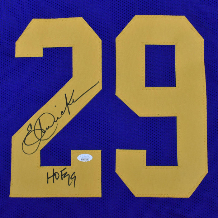 Eric Dickerson Signed HOF 99 Pro-Edition Blue Football Jersey (JSA ) - RSA