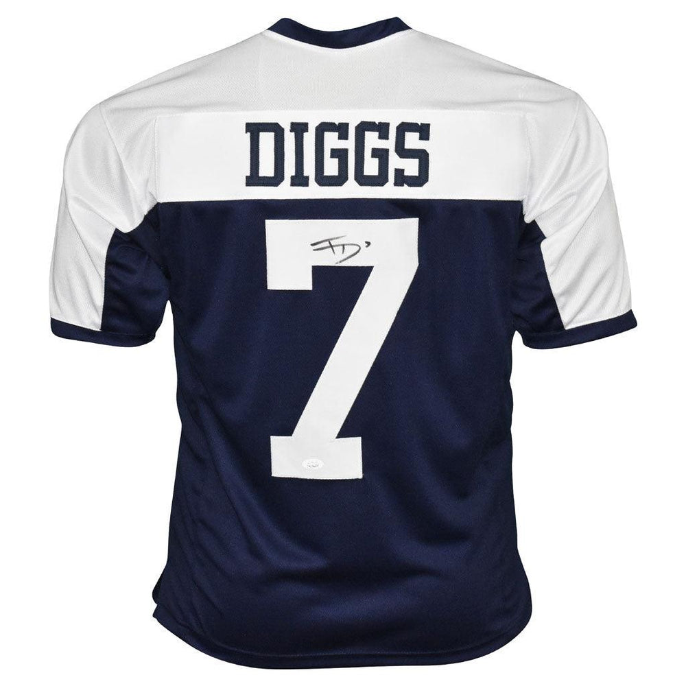 Trevon Diggs Signed Dallas Pro Thanksgiving Football Jersey (JSA) - RSA