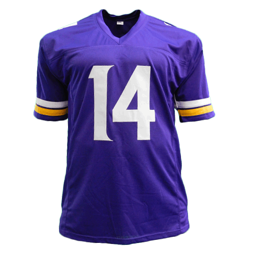 Stefon Diggs Autographed Pro Style Football Jersey Purple (JSA) - RSA