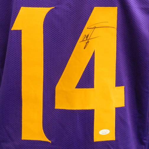 Stefon Diggs Autographed Pro Style Football Jersey Color Rush (JSA) - RSA