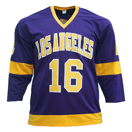 Marcel Dionne Los Angeles Autographed Pro Style Hockey Jersey Purple (JSA) HOF Inscription Included - RSA