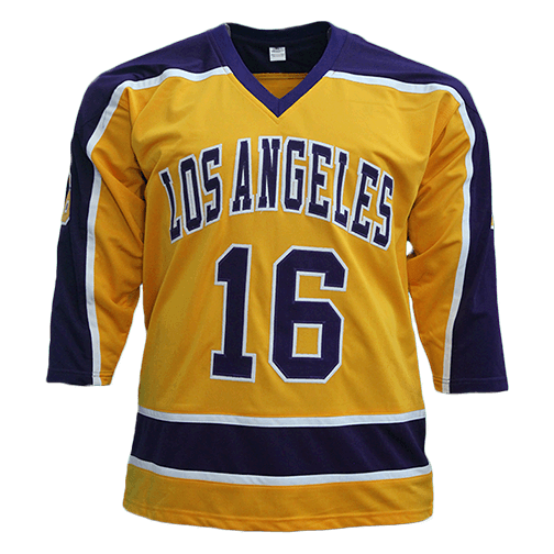 Marcel Dionne Los Angeles Autographed Pro Style Hockey Jersey Yellow (JSA) HOF Inscription Included - RSA