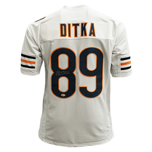 Mike Ditka Autographed White Pro Style Football Jersey PSA - RSA