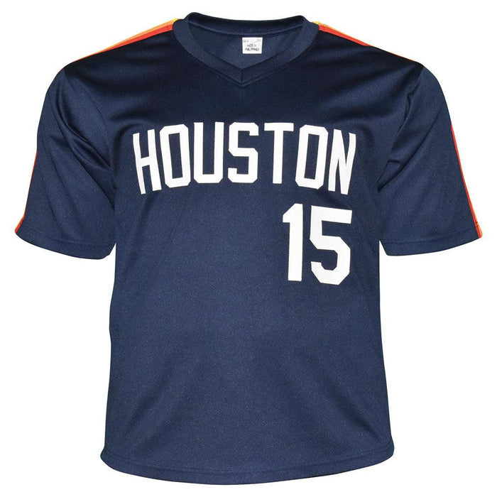 Doug Drabek Signed Houston Blue Baseball Jersey (JSA) - RSA