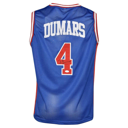 Joe Dumars Signed Detroit Pro Blue Basketball Jersey (JSA) - RSA