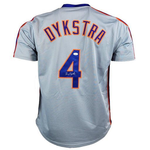 Lenny Dykstra Signed New York Grey Baseball Jersey (JSA) - RSA