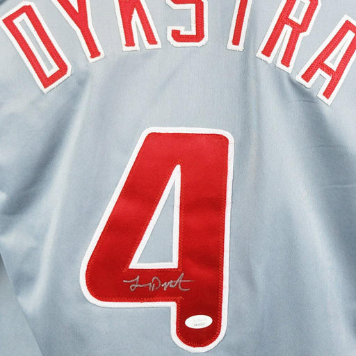 Lenny Dykstra Signed Philadelphia Grey Baseball Jersey (JSA) - RSA