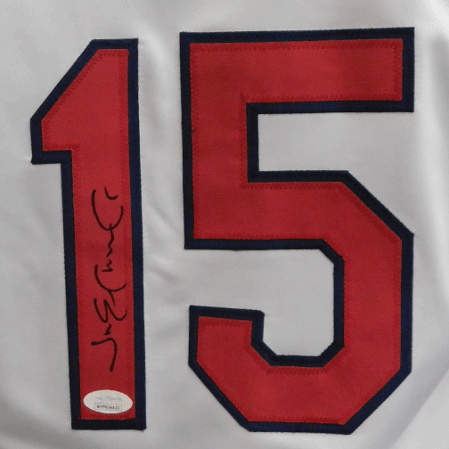 Jim Edmonds Autographed St. Louis Pro Style Baseball Jersey White (JSA)