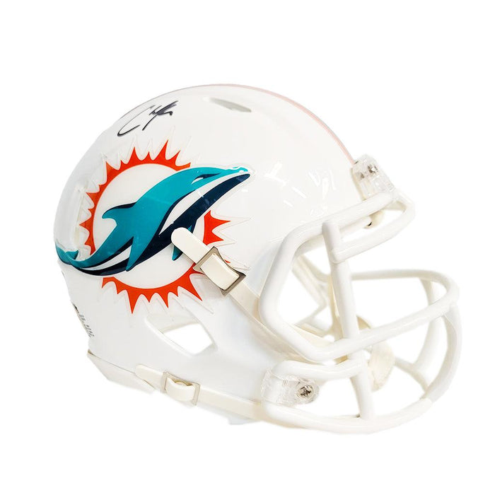 Chase Edmonds Signed Miami Dolphins Speed Mini Replica Football Helmet (JSA) - RSA
