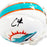 Chase Edmonds Signed Miami Dolphins Speed Mini Replica Football Helmet (JSA) - RSA