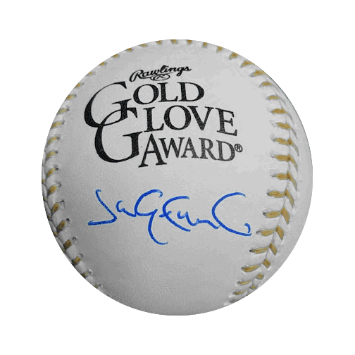 Jim Edmonds Autographed Gold Glove Official Major League Baseball (JSA) - RSA