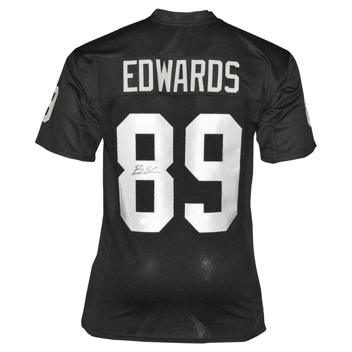 Bryan Edwards Signed Las Vegas Black Football Jersey (JSA) - RSA