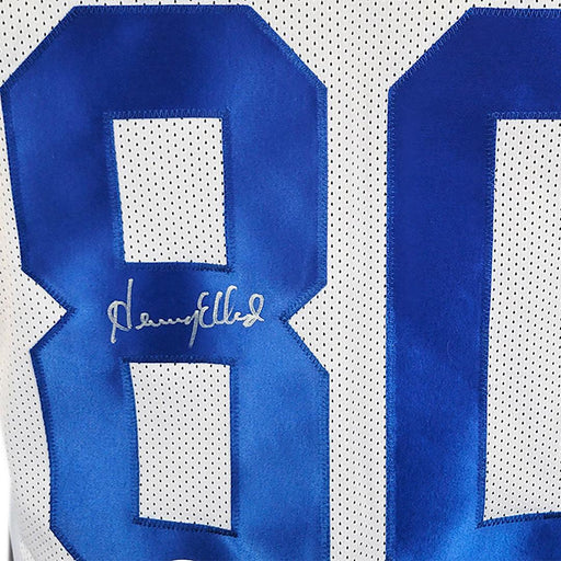 Henry Ellard Signed St Louis White Football Jersey (JSA) - RSA