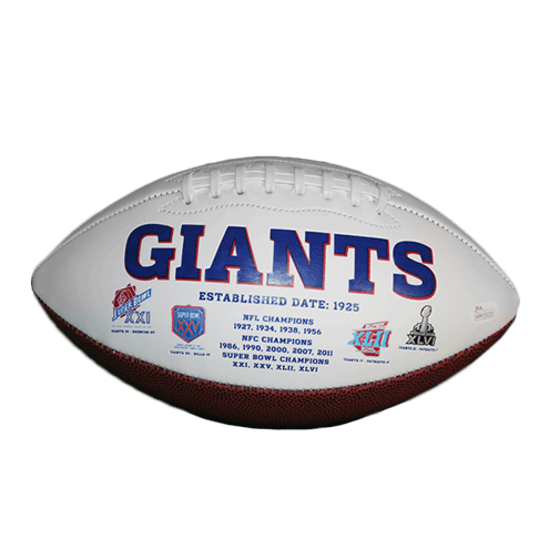 Evan Engram New York Giants Logo Full Size Football Autographed (JSA) - RSA