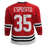 Tony Esposito Pro Style Autographed Hockey Jersey Red HOF Inscription (JSA) - RSA