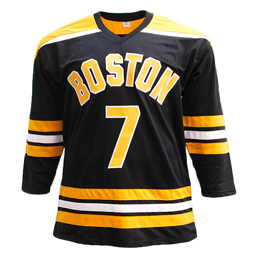 Phil Esposito Pro Style Autographed Hockey Jersey Black (JSA) - RSA