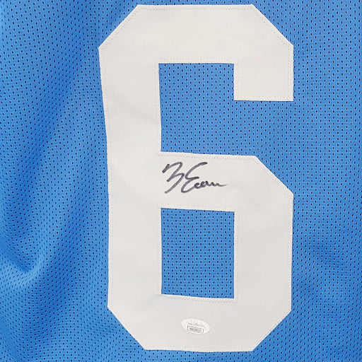 Zach Evans Signed Ole Miss College Light Blue Football Jersey (JSA) - RSA