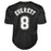 Carl Everett Signed Chicago Black Baseball Jersey (Beckett) - RSA