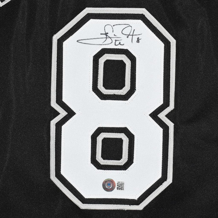 Carl Everett Signed Chicago Black Baseball Jersey (Beckett) - RSA