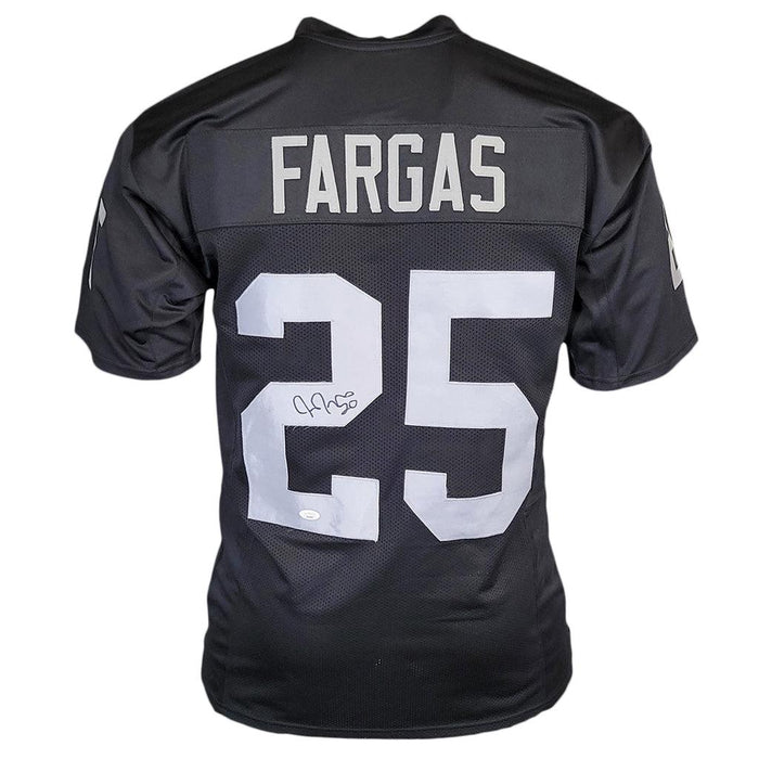 Justin Fargas Signed Las vegas Black Football Jersey (JSA) - RSA