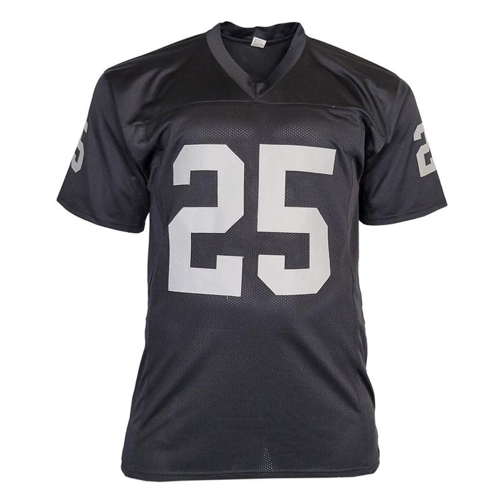 Justin Fargas Signed Las vegas Black Football Jersey (JSA) - RSA