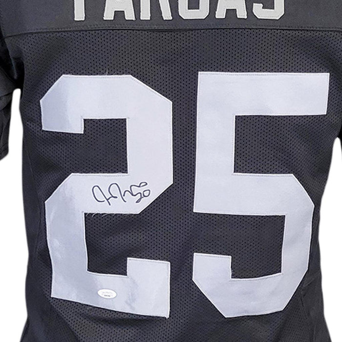 Justin Fargas Signed Las vegas Black Football Jersey (JSA) - RSA